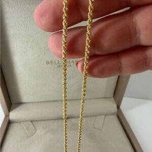 18K Gold Rope 17.5in Necklace | Bellamare Jewelry